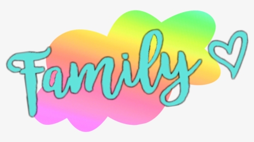 #mq #rainbow #family #text #word #words - Family Rainbow Word Art, HD Png Download, Free Download