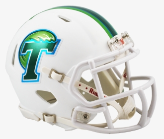 Tulane Matte White Speed Mini Helmet - Tulane Football Helmets, HD Png Download, Free Download