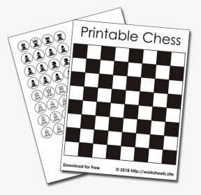 Transparent Board Game Pieces Clipart - Black And White Checkered Print, HD Png Download, Free Download
