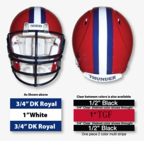 Football Helmet Stripe Decals, HD Png Download, Free Download