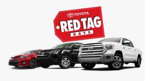 Red Tag Days And 2016 Vehicle Lineup - Toyota Red Tag Days, HD Png Download, Free Download