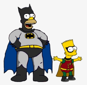 Homer And Bart As - Homer Simpson Super Hero, HD Png Download, Free Download