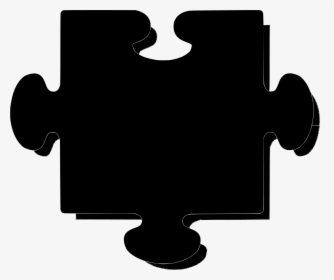 Puzzle Pieces Clip Art , Png Download - Black Jigsaw Pieces, Transparent Png, Free Download