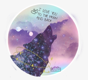 #galaxy #stars #wolf #planets #iloveyou - Nebula, HD Png Download, Free Download