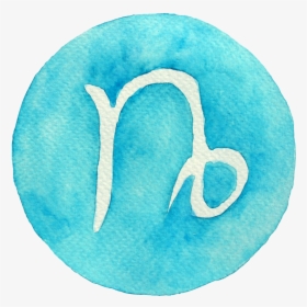 Capricorn Png - Capricorn Symbol Blue, Transparent Png, Free Download