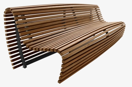 Bench Png Background Image - Curved Wooden Slat Bench, Transparent Png, Free Download