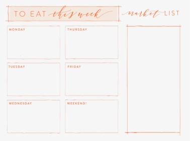 Courtesy Of The Magnolia Market Blog - Free Printable Pinterest Meal Planner, HD Png Download, Free Download