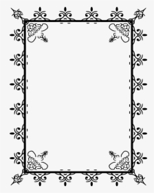 Ornate Border Png Page Border Transparent Png - School Simple Design Of Project, Png Download, Free Download