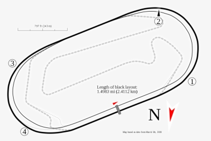 Homestead Miami Speedway Track Outline, HD Png Download, Free Download