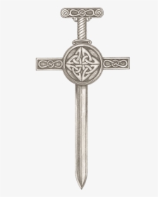 Cross With Sword Drawing, HD Png Download, Free Download