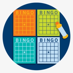 Four Bingo Cards With A Dauber - Parallel, HD Png Download, Free Download