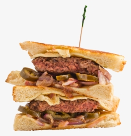 Texas Toast Burger Huey's, HD Png Download, Free Download