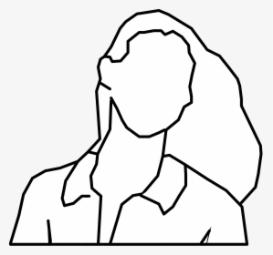 Clip Art File Silhouette Front Bw - Woman Outline Of A Silhouette, HD Png Download, Free Download