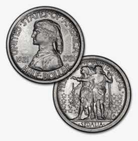 1921 Missouri Silver Commemorative Half Dollar - Quarter, HD Png Download, Free Download
