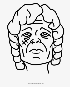 Tyrion Lannister Coloring Page - Tyrion Lannister Line Drawing, HD Png Download, Free Download