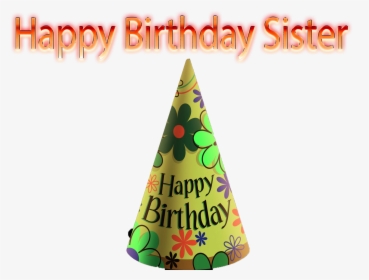 Happy Birthday Sister Png Free Images Copy - Triangle, Transparent Png, Free Download