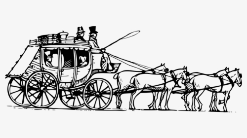 Coach, Horse, Horse-drawn, Stagecoach, Transport - Coach Carriage Clipart, HD Png Download, Free Download