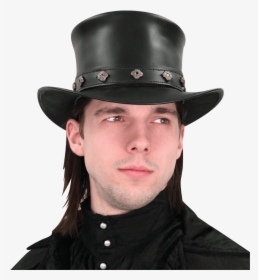 Leather Top Hat - Medieval Gentleman's Hat, HD Png Download, Free Download