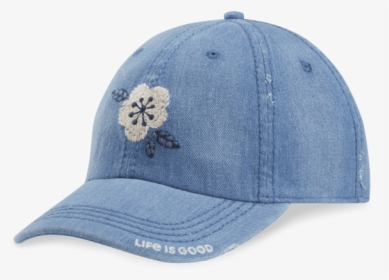 Denim Flower Sunwashed Chill Cap - Denim Cap Chill, HD Png Download, Free Download