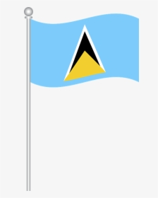 Flag Of Saint Lucia, Flag, Saint Lucia, World - Transparent St Lucia Flag, HD Png Download, Free Download