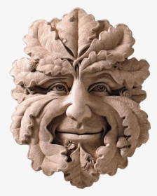 Green Man Plaque - Leaf Faces, HD Png Download, Free Download