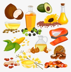 Cooking Oil Unsaturated Fat Clip Art - Sources Of Edible Oil, HD Png Download, Free Download