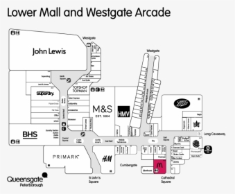 Queensgate Shopping Centre Map, HD Png Download, Free Download