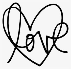 Transparent Handwritten Heart Png - Heart Line Drawing Png, Png Download, Free Download