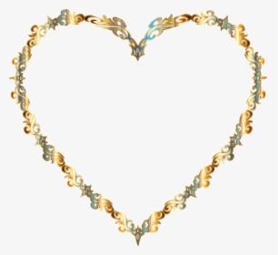 Colorful Fancy Decorative Line Art Heart Clip Arts - Clipart Colored Decorative Line, HD Png Download, Free Download