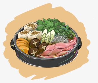 Hand Painted Original Anime Food Vector Japanese Food - Sukiyaki Png, Transparent Png, Free Download