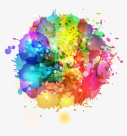 Colorful Splash Png - Background Color Ink, Transparent Png, Free Download