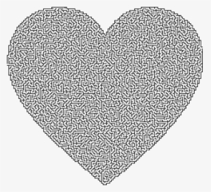 Heart,line Art,organ - Maze, HD Png Download, Free Download