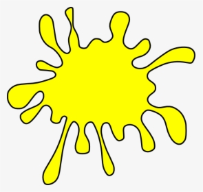 Yellow Paint Splat Clipart, HD Png Download, Free Download