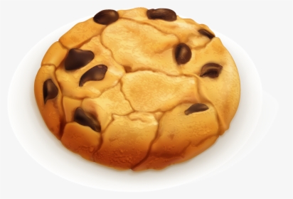 Transparent Cookies Clipart - Clipart Chocolate Chip Cookie Vector, HD Png Download, Free Download