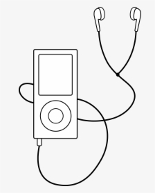 Headphones Clipart Head Phone - Mp3 Player Clipart, HD Png Download, Free Download