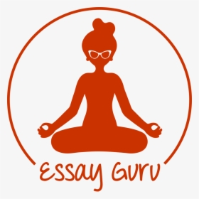 Essaygurulogo-sansbook - Meditation Silhouette Female, HD Png Download, Free Download