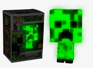 Transparent Creeper Clipart - Glow In The Dark Creeper Pop, HD Png Download, Free Download