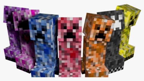 Add Many Different Types Of Creepers Elemental Creepers - Original Minecraft Elemental Creepers, HD Png Download, Free Download