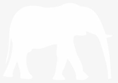 White Elephant Silhouette Png, Transparent Png, Free Download