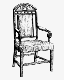 Old Fashioned Chair - Old Chair Vector Png, Transparent Png, Free Download