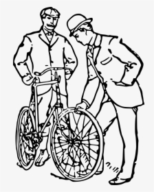 Old Fashioned Bicycles Clipart , Png Download - Vintge Man Bicycle Vector, Transparent Png, Free Download