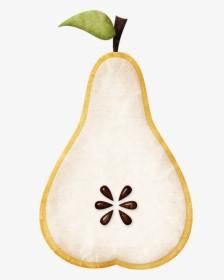 Transparent Pear Clipart - Pear Half Png, Png Download, Free Download