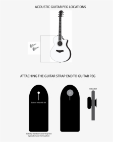 Put A Strap On Acoustic Guitar, HD Png Download, Free Download