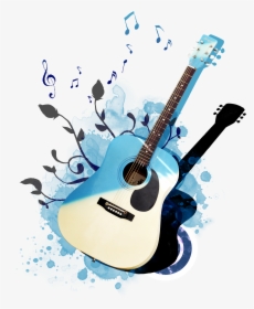 Guitar Poster Psd Png Download Free Clipart - Fundo Violão Png, Transparent Png, Free Download