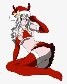 Mirajane Sexy X Mas By Codzocker00-d5nq51g - Fairy Tail Christmas Mirajane, HD Png Download, Free Download
