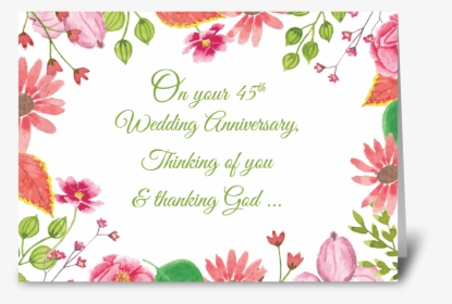 Religious 1st Wedding Anniversary Greeting Card - Greeting Card Wedding Anniversary, HD Png Download, Free Download