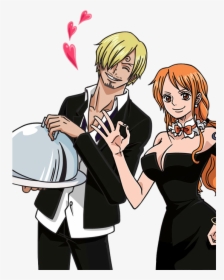From Cafe De One Piece 1st Anniversary - Do Sanji E Nami, HD Png Download, Free Download