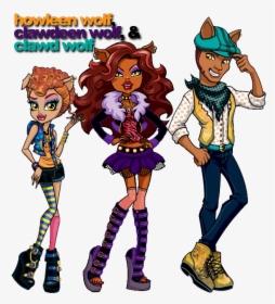 Wolf Siblings - Howleen Wolf And Clawdeen Wolf, HD Png Download, Free Download