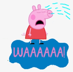 Sad Pig Png - Waaaaaa Vs Peppa Pig, Transparent Png, Free Download