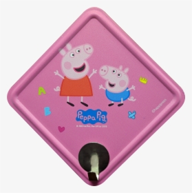 Bubblegum Pink Peppa And George Wall Hook - Peppa Pig, HD Png Download, Free Download